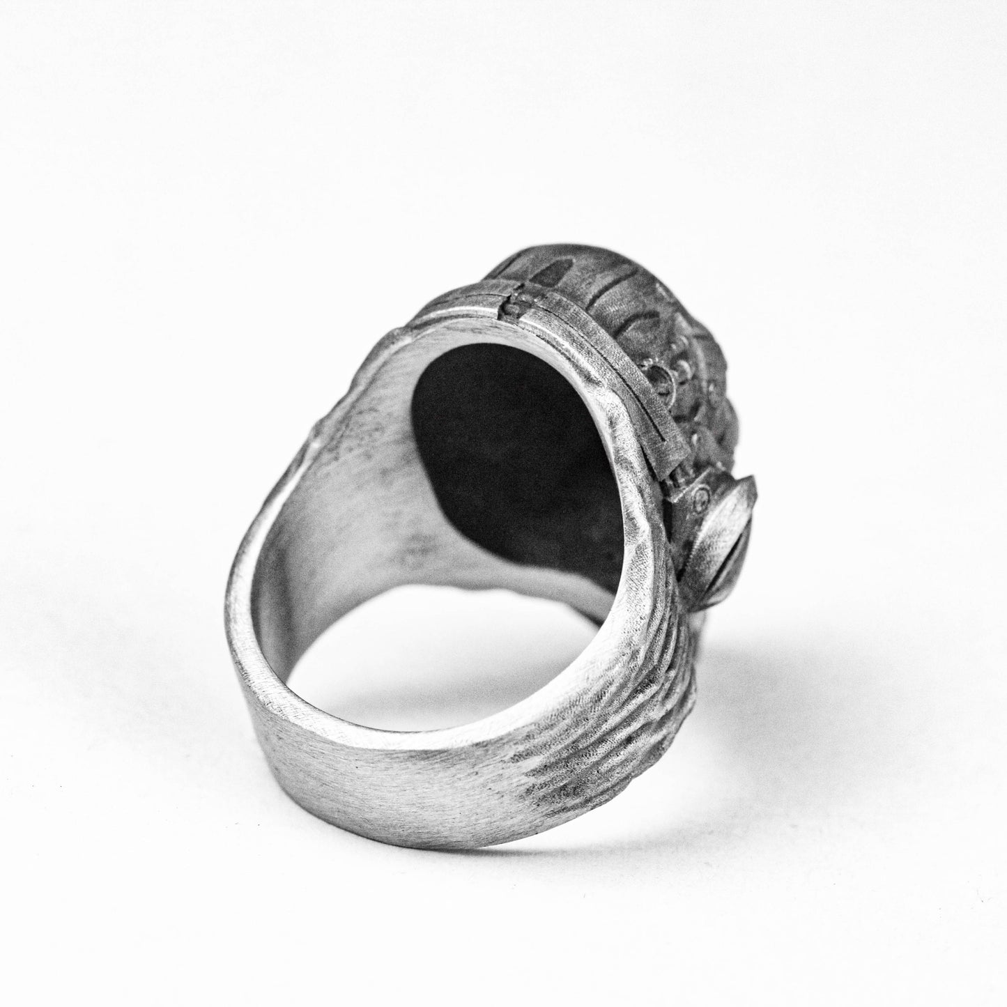 925 punk ring-skull-gothic style-punk male ring-rock index finger accessories-heavy metal roaring ring