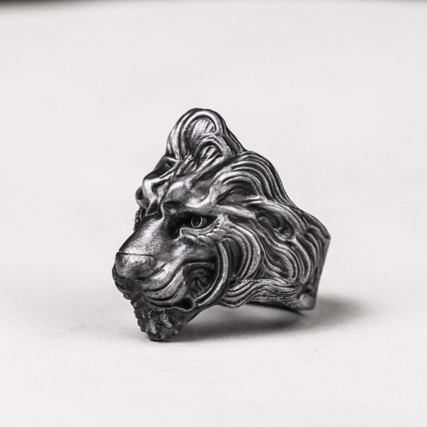 Lion King 925 silver ring, male lion silver ring, African lion handmade men's silver ring