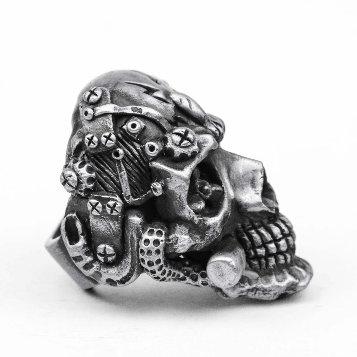 925 silver Sugar skull ring, skull ring, Day of the Dead ring, Day of the Dead jewelry, witch ring, Halloween Mexican skull ring handmade