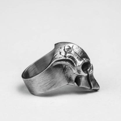 925 silver Spartan Ring Spartan Helmet Men's Ring Steel Helmet Ring Jewelry Brass craftsmen make jewelry