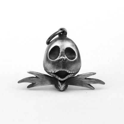 925 Silver Pumpkin Head Skull Gentleman Moon Phase Pendant Christmas Gift Fantasy Jewelry