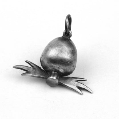 925 Silver Pumpkin Head Skull Gentleman Moon Phase Pendant Christmas Gift Fantasy Jewelry