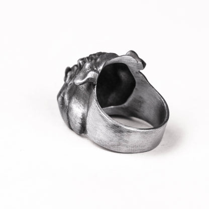 Bully Dog Ring Pet Ring Brass 925 silver handmade custom jewelry