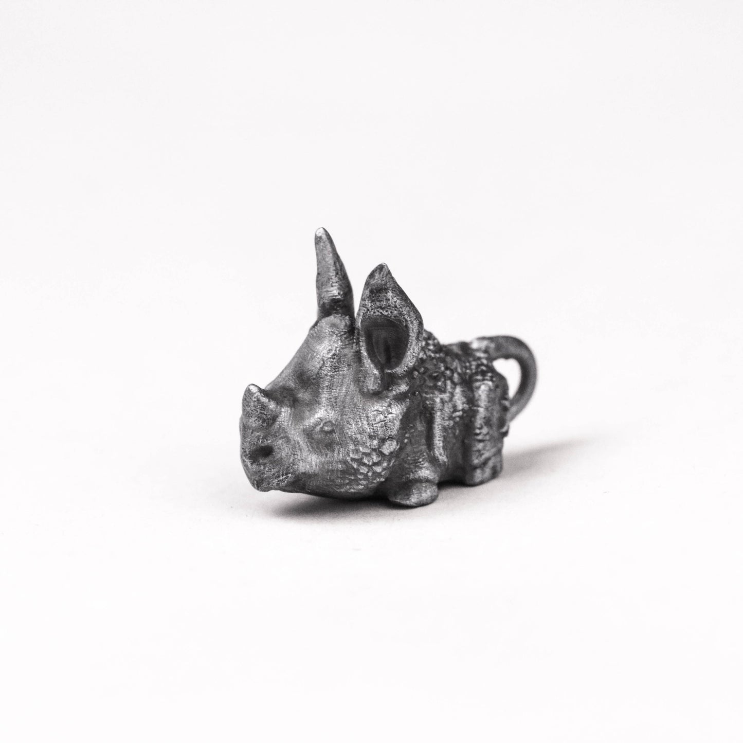 925 silver Rhino pendant miniature solid jewelry craftsman made brass pendant