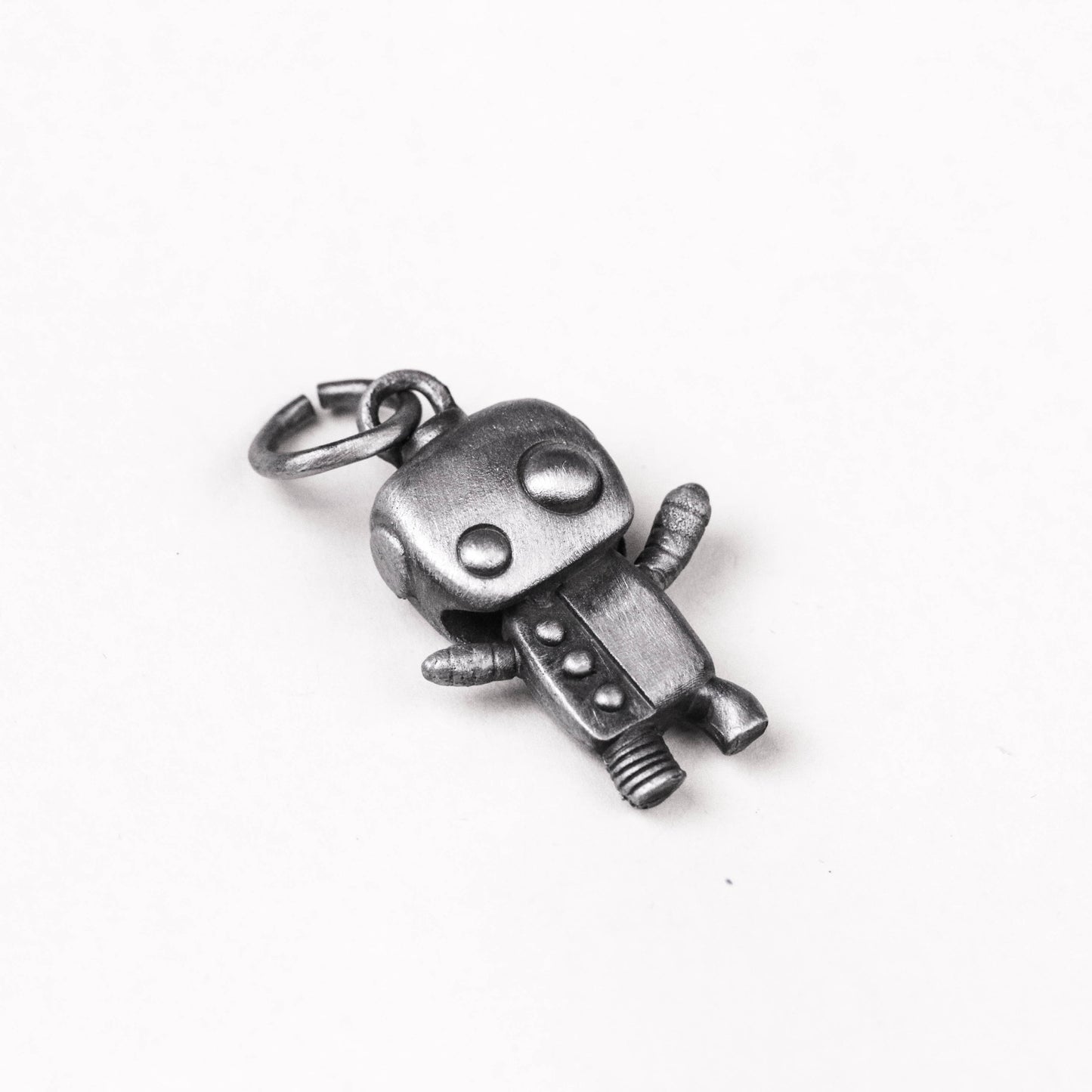 925 sterling silver robot pendant, a gift for her, brass kette roboter handmade custom jewelry