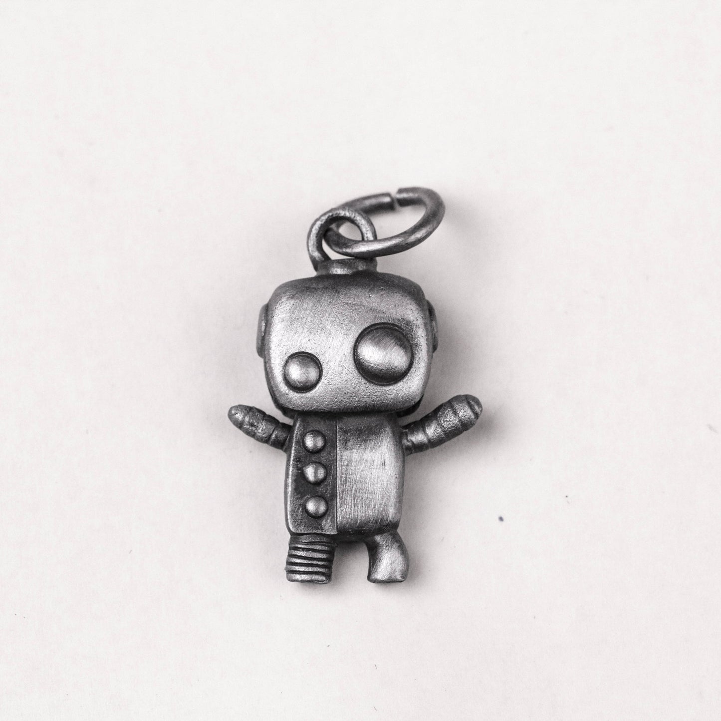 925 sterling silver robot pendant, a gift for her, brass kette roboter handmade custom jewelry