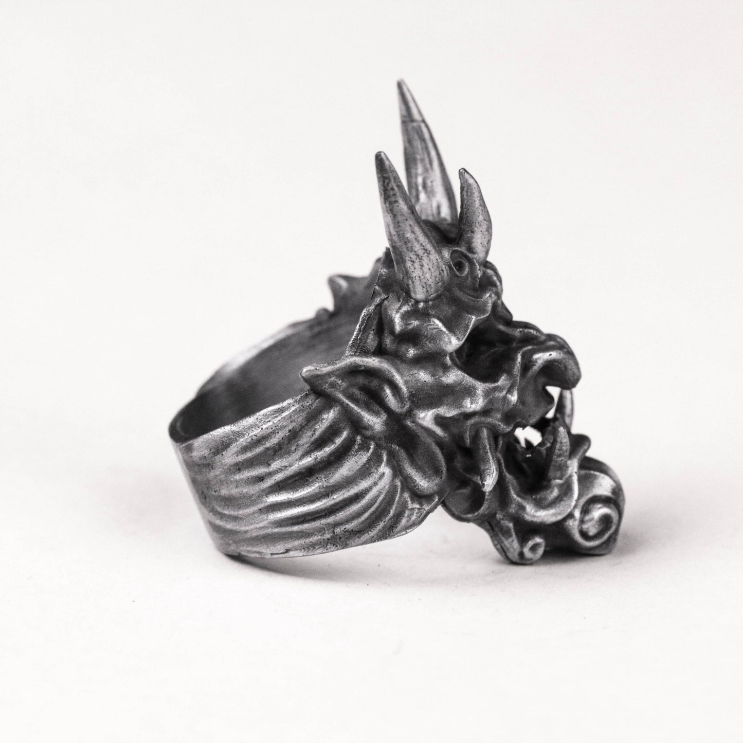 hannya ring onibaba ring Prajna ring Japanese mythical character ring Brass 925 silver handmade custom jewelry