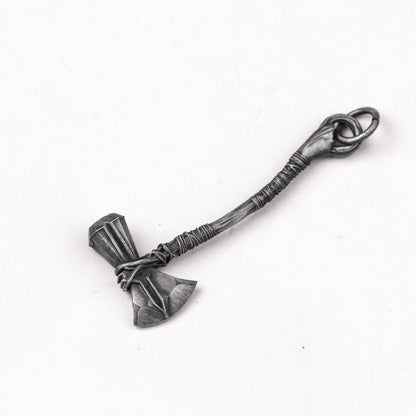 925 silver Thors Hammer Axe, Mjolnir Necklace, Double Axe Pendant, Viking Warrior Pendant, Norse Jewelry, Amulet Battle Axe Necklace