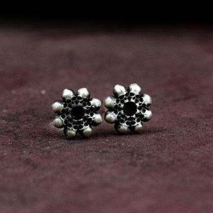 Skull circle earrings, skull jewelry, skull earrings, round earrings, gifts for him - handmade
