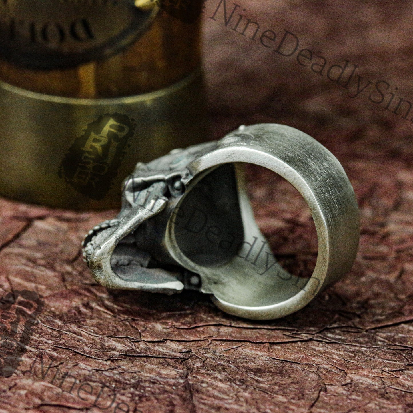 Mechanical Skull 925 Silver Ring - Doomsday Mechanical Skull Survival Ring - Unique Men Rings Artisan Made