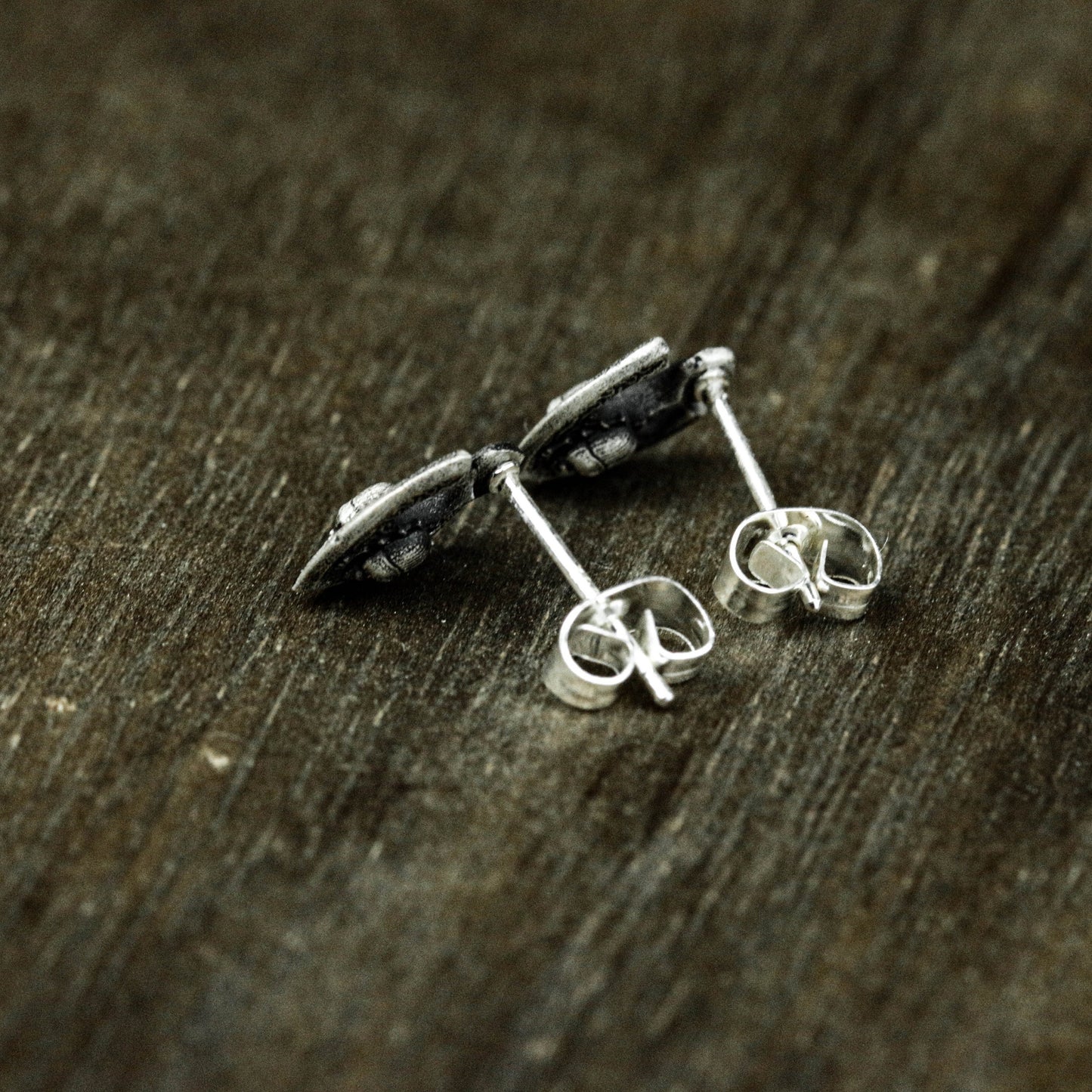 Anubis earrings, 925 sterling silver earrings, beetle earrings, arrowhead earrings, Anubis jewelry - handmade