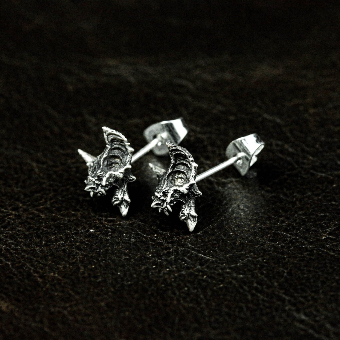 Bat gargoyle earrings, bat silver earrings, bat jewelry, personalized silver jewelry, gift for best man - handmade