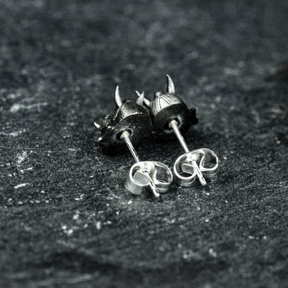 Witch earrings, female face earrings, face earrings, skull earrings, gifts for him - handmade.