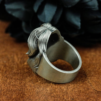 Lovely girl 925 silver ring, beautiful girl, gift for her, personalized ring gift for Valentine's Day