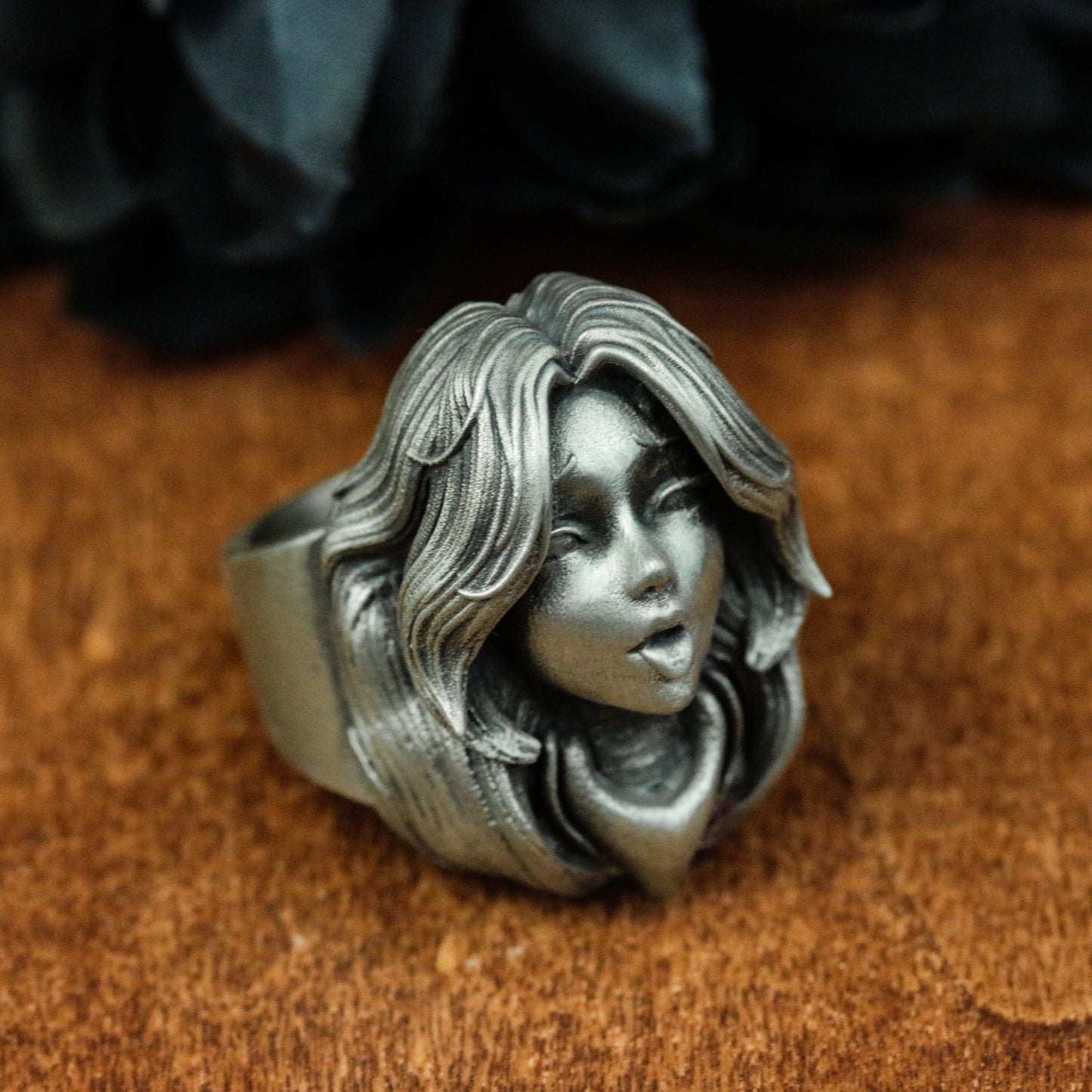 Lovely girl 925 silver ring, beautiful girl, gift for her, personalized ring gift for Valentine's Day