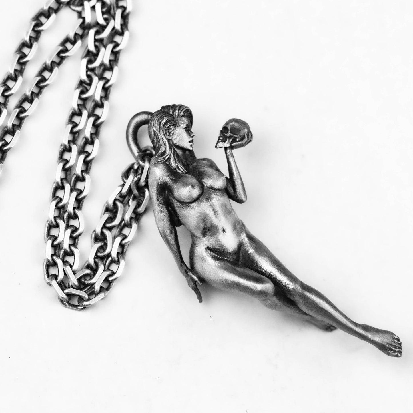 925 silver snake and scorpion beauty pendant , woman jewelry, nude pendant