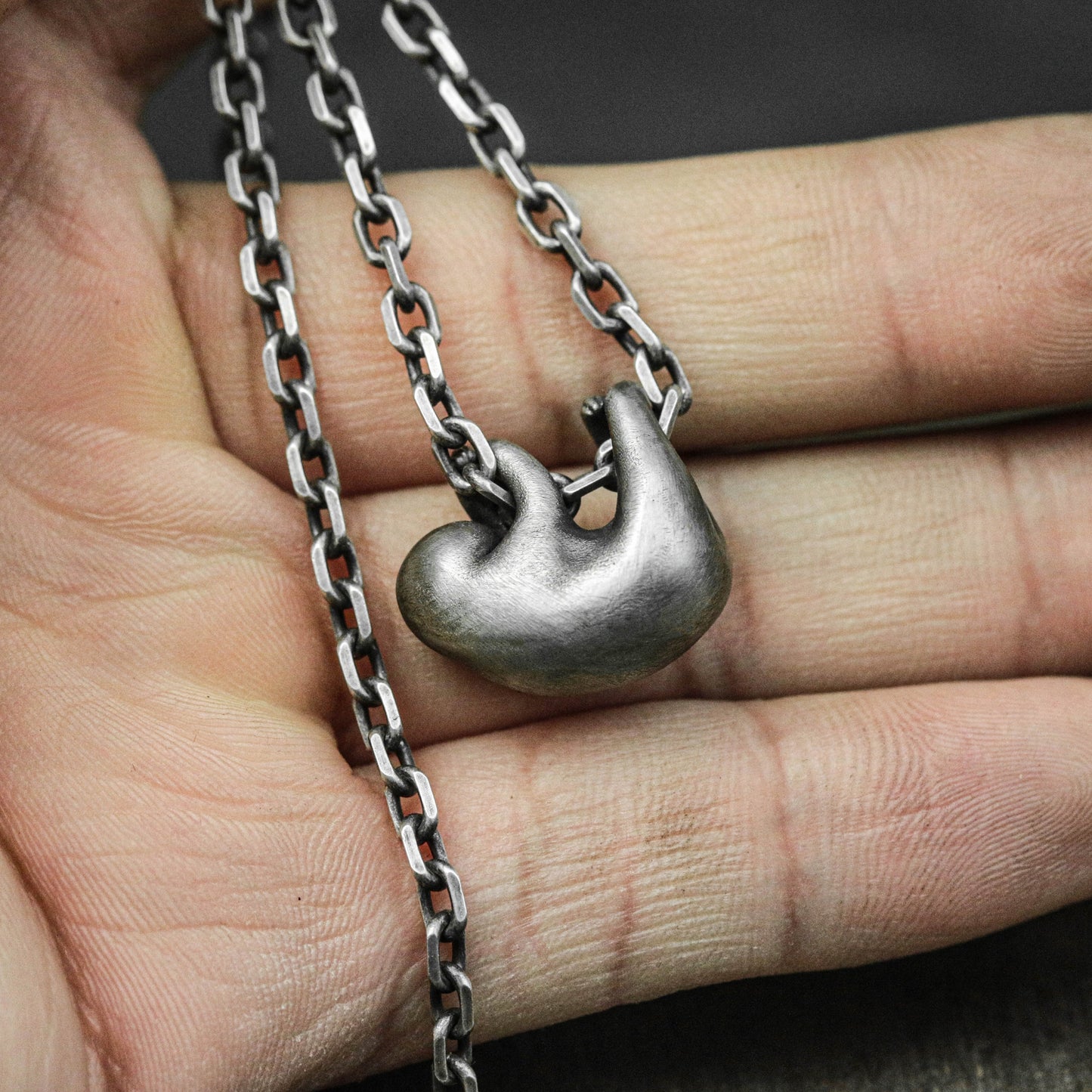 925 Sterling Silver Sloth Pendant Necklace Wild Pendant Cute Animal Animal Lover Girls Gift Groomsmen Gift Small Pendant