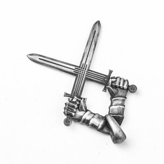 High Quality Necklace Pendant - Cross Sword Silver Jewelry - Handmade Silver Sword Pendant - Meaningful Jewelry