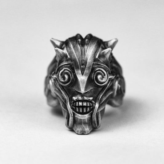 925 silver Greed ring Seven Cardinal Sins, Seven Deadly Sins, Theological Ring, Christian Ring, Sterling Silver Stoic Ring