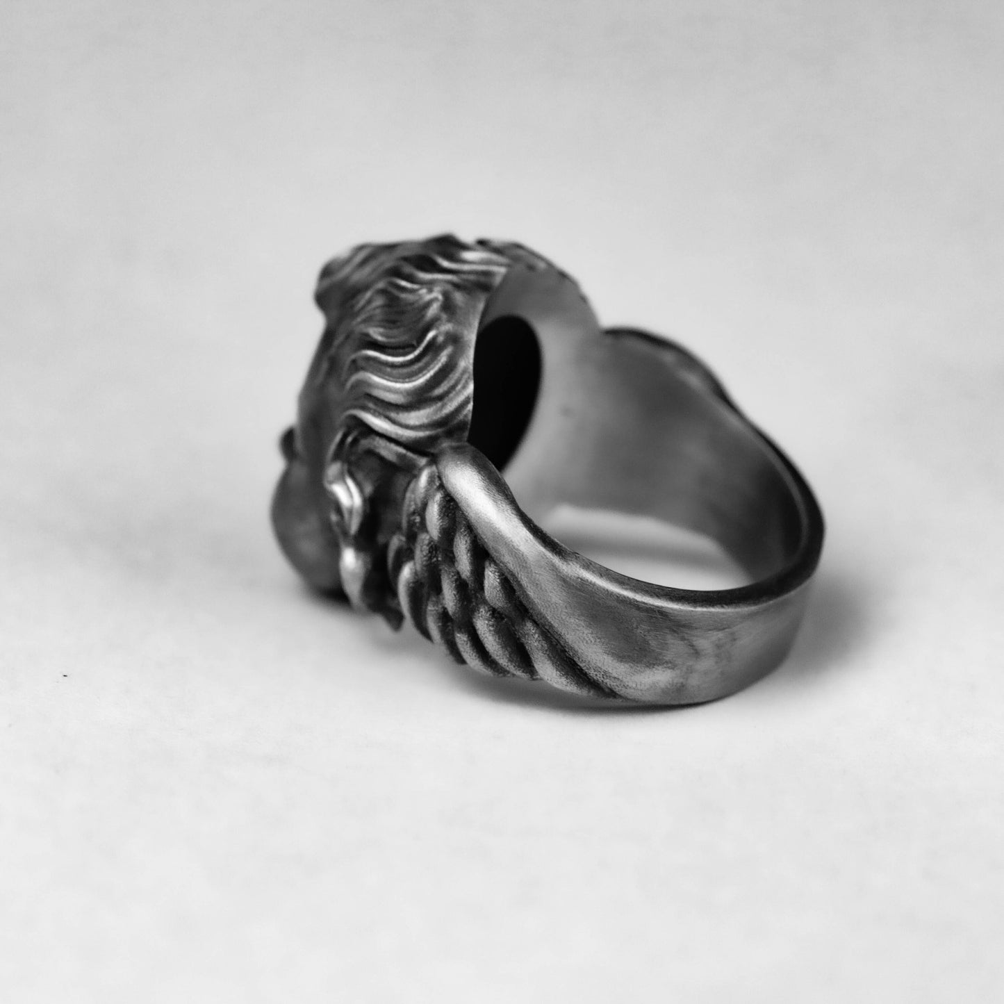 925Silver Oxidized Cupid Eros Ring, Angel Ring, Ancient Greek Jewelry, Antique Mythology Ring, Love Ring, Gift For Him Her