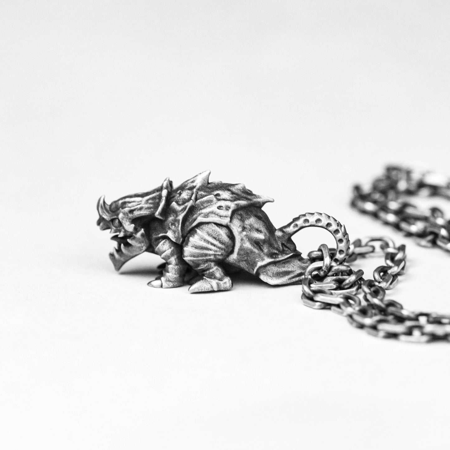 925 silver Shieldhead Dragon pendant Hatchling Pendant