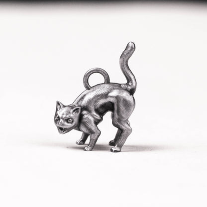 925 silver furious cat pendant, fried cat pendant,Vintage Silver Cat Pendant, Grumpy Cat, Cartoon Cat.