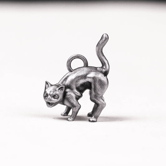 925 silver furious cat pendant, fried cat pendant,Vintage Silver Cat Pendant, Grumpy Cat, Cartoon Cat